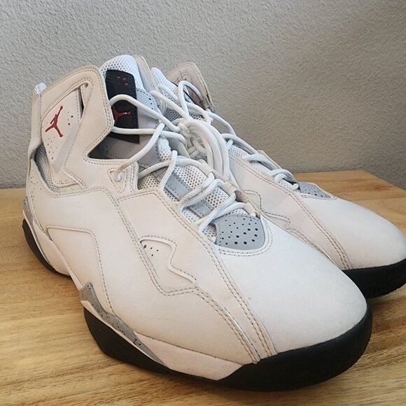 Air Jordan True Flight White Cement Basketball Sneakers 342964-104 Mens 12 main image 7